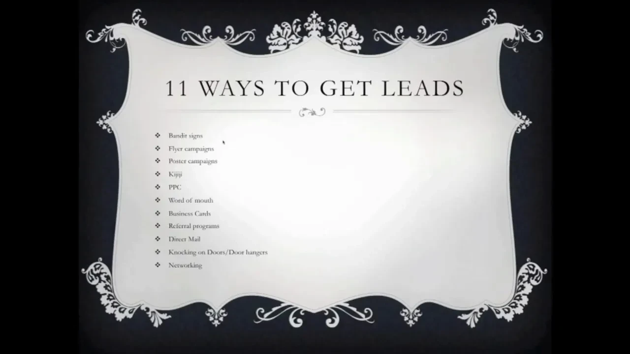 Benefits Of Being A Bird Dog And Getting Leads lesson poster