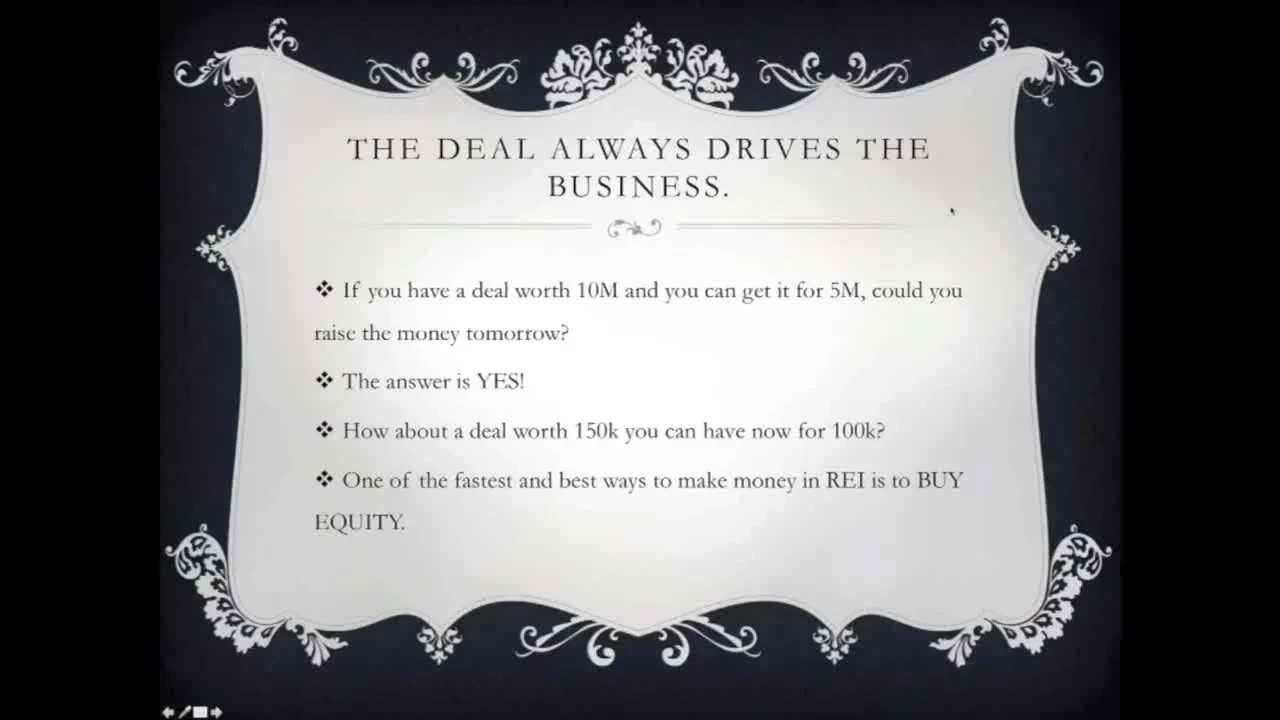 What Drives Money, People, Deal? lesson poster